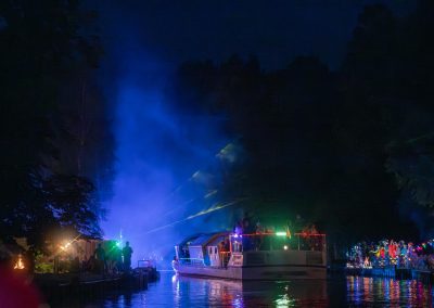 Schiff bei Nacht auf dem Rhin 100 Korsofahrt Alt Ruppin