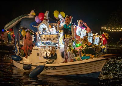 Volksfest in Brandenburg Korsofahrt in Alt Ruppin 2024 | geschmücktes Boot 101xTierliebe