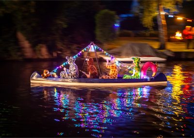 Korsofahrt 2026 auf dem Rhin | geschmücktes Boot Ene Besuch em Zoo