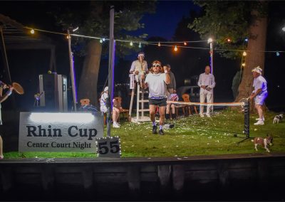 Korsofahrt 2026 auf dem Rhin | geschmücktes Ufer Rhin Cup